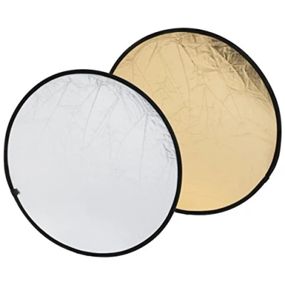 Imagen de Reflector Plegable 2 En 1 Oro/plata De 80 Cm Redondo Br tr5 Bresser