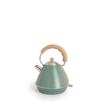 Imagen de CREATE/KETTLE RETRO M/Hervidor de agua eléctrico Verde Sage/Ebullición rápida, capacidad 1l, apagado automático, filtrado anti cal, autoapagado, indicador nivel agua, Ø17,2 cm, 1200 W