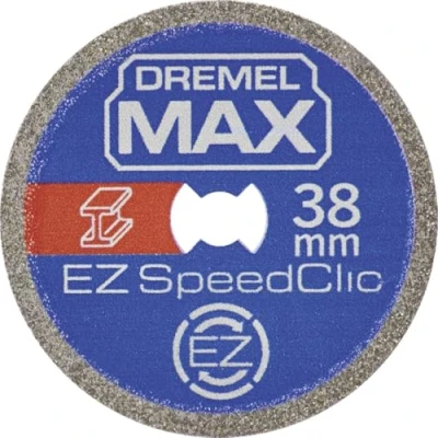 Imagen de Dremel MAX Disco de corte alto rendimiento (SC456DM) metal con sistema EZ SpeedClic, 38 mm, durabilidad máxima vida