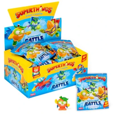 Imagen de SUPERTHINGS KAZOOM Power Battle One Pack. Caja con 25 Sobres Figuras coleccionables. Cada sobre Contiene 1 SuperThing Sorpresa y Checklist