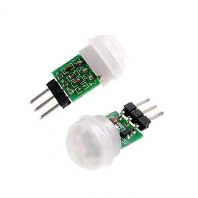 Imagen de Oiyagai 2 Piezas de Módulo Sensor PIR Mini AM312 Piroeléctrico, Detector Movimiento Infrarrojo Manual SR301