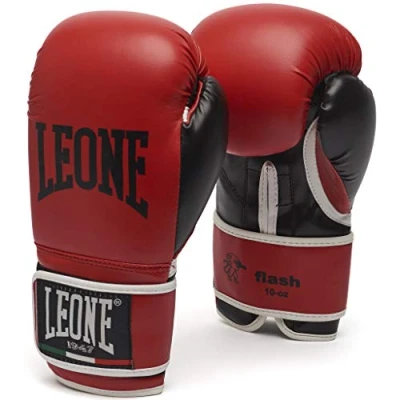 Imagen de LEONE 1947, Guantes De Boxeo Flash, Unisex Adulto, Rojo, 10 OZ, GN083