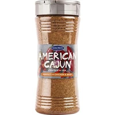 Imagen de Santa Maria Especias Cajún, Mezcla de Especias, Condimento sabor Sazonador Auténtido Americano, Ideal para Carnes 190g