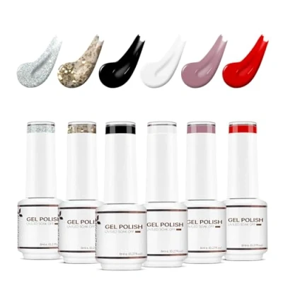 Imagen de Nicedeco Esmaltes Semipermanentes Para Uñas UV/LED Soak Off Colores Vibrantes y Duraderos 6 x 8ML SET 9