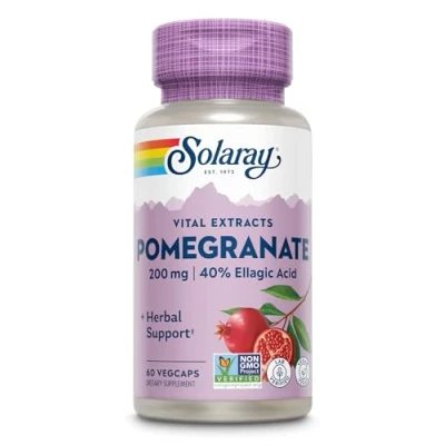 Imagen de Solaray Pomegranate 200mg 60 VegCaps Ayuda al flujo sanguineo