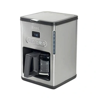 Imagen de Krups KM442D Independiente Cafetera (Independiente, de filtro, 1,25 L, 1000 W, Acero inoxidable)