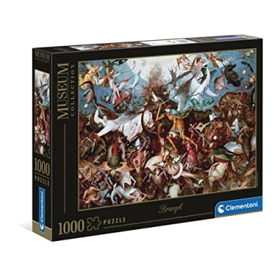 Imagen de Clementoni Puzzle Adulto 1000 Piezas Cuadro La Caída de los Ángeles Rebeldes Bruegel, Colección Museos, (39662)