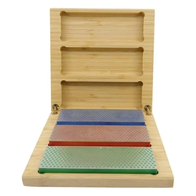 Imagen de DMT W6EFC Tres modelos de diamante Whetstone en caja madera dura (6 pulgadas)
