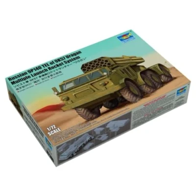 Imagen de Trumpeter 07180 Russian 9P140 Tel Of 9K57 Uragan Multiple Launch Rocket System escala 1/72 caja de montaje plástico