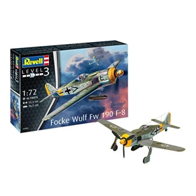 Imagen de Revell Focke Wulf FW190 F 8 Maqueta Avión de Guerra, 10+ Años, Multicolor (03898)