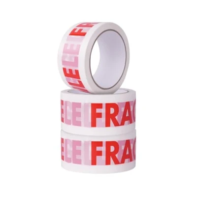 Imagen de ARVO cinta de embalaje 3 rollos (48 mm x 60 m) frágil para cajas embalaje, adhesiva segura mudanzas