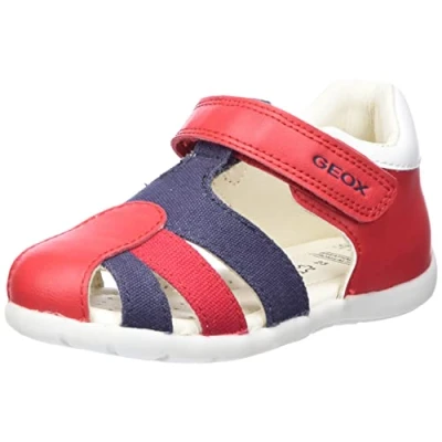Imagen de Geox B Elthan Boy, Sandalias Bebé Niños, Red Dk Navy, 18 EU