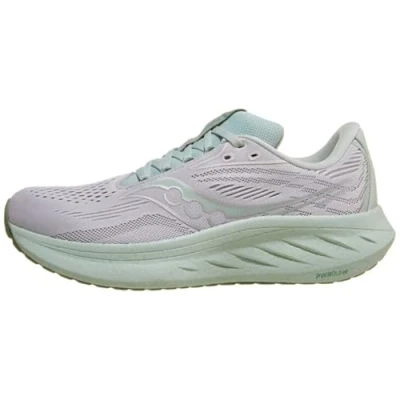 Imagen de Saucony Tenis de correr Ride 18 para mujer, Niebla/Niebla, 42.5 EU