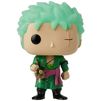 Imagen de Pop Animation: One Piece Roronoa Zoro (brilla en la oscuridad) Funko Kody Trading Figura de vinilo exclusiva