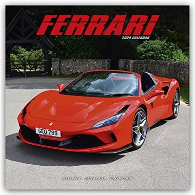 Imagen de Ferrari Calendar 2024 Square Car Wall 16 Month