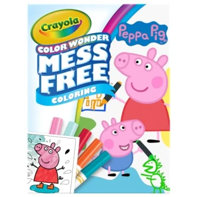 Imagen de CRAYOLA Color Wonder Peppa Pig Mess Free Colouring Book (Includes 18 Pages &amp; 5 Magic Markers)