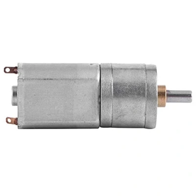 Imagen de 12V CC Motorreductor y reversible para par alto motor eléctrico de 15 200 RPM, 30 rpm Torque motor, diámetro exterior 20 mm