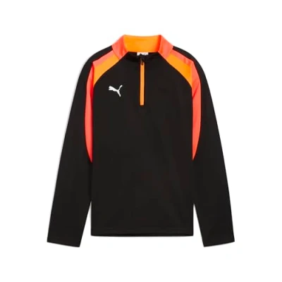 Imagen de PUMA IndividualLIGA 1/4 Zip Top Jr, Camisetas Unisex Niños, Black Heat Fire,