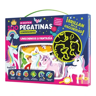 Imagen de MALETIN 100 PEGATINAS LUMINESCENTES FANTASIA