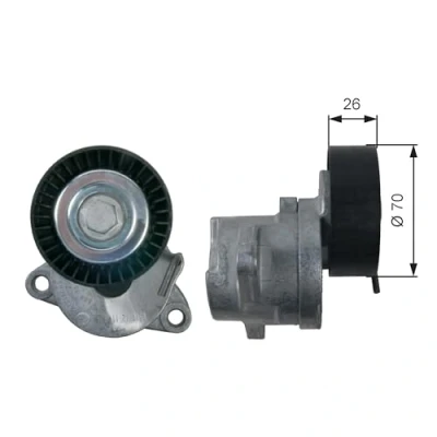 Imagen de GATES T39164 Polea Tensora FleetRunner Micro V Stretch Fit OPEL: Insignia A Berlina, Zafira C Tourer, Astra J GTC