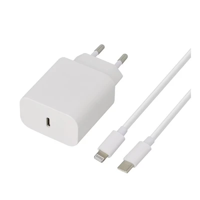 Imagen de Cargador De Red Edenwood 20w Usb Tipo C + Cable Lightning Blanco