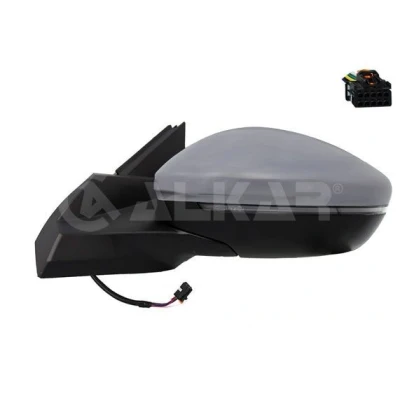 Imagen de Espejo retrovisor Alkar 6139313 izquierda imprimado eléctrico calefactable, convexo