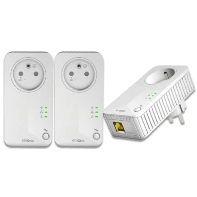 Imagen de STRONG Adaptador PLC Powerline 600 Triple
