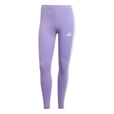 Imagen de adidas Mujer Essentials 3 Stripes Cotton Leggings, Violet Fusion/White, L