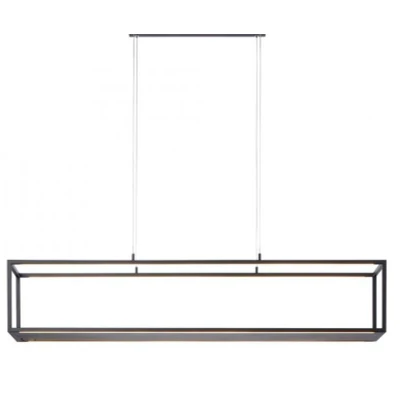 Imagen de Paul Neuhaus Contura lámpara colgante LED, negro, metal, atenuador