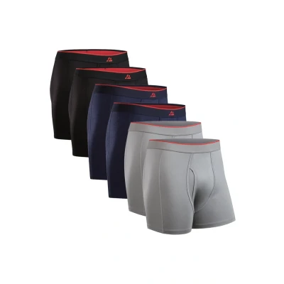 Imagen de Danish Endurance 6 PACK Ultrasoft WITH FLY Boxer, Hombre, Talla: Large, Black\grey\navy blue