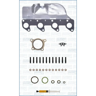 Imagen de AJUSA JTC11706 Juego de montaje, turbocompresor with studs, syringe oil con juntas instrucciones montaje VOLKSWAGEN: Caddy 3, GOLF 6