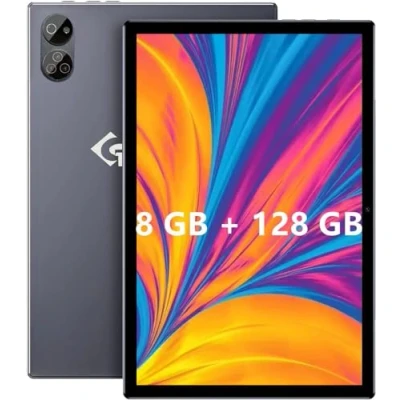 Imagen de TYD Tablet Android de 10,1 Pulgadas, 8 GB + 128 (1 TB TF), Octa Core, 2,5 GHz, cámara MP+13 MP, 4 G LTE, WiFi, Type C, (Morado) (Negro, GB)