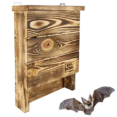 Imagen de Leviatan Chiroptera Casa Maciza, Prefabricada, Resistente a la Intemperie, sin Tratar, para Murciélagos y Cuarteles de Verano e Invierno, Listo Usar, no Requiere Montaje