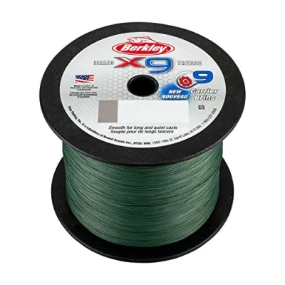 Imagen de Berkley x9 Línea Trenzada Low Vis Green 2000m 0.35mm (36.3kg) Hilo trenzado