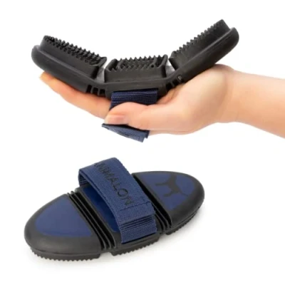 Imagen de Animalon CareFlex Cepillo para Pelaje Corto Perros Ayuda el Cambio de en Innovador un Cuidado Suave del (Cepillo pequeño, azul)