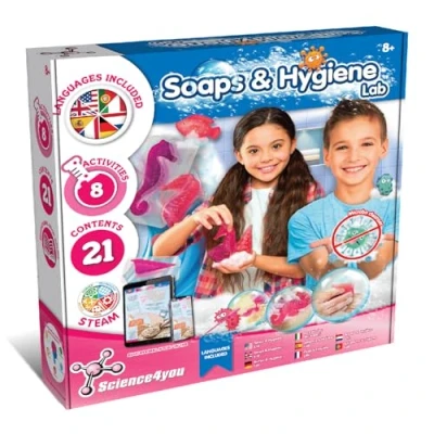 Imagen de Science4you Fabrica de Jabones para Niños +8 Años Kit Científico Hacer Perfumados Artesanales Laboratorio Ciencia con Experimentos y Manualidades Niñas 8 12