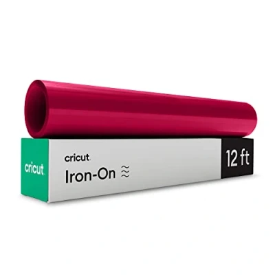 Imagen de Cricut Termotransferible Rojo 3,6m Rollo de Vinilo Transferencia Calor (HTV) para Todas Las máquinas Corte, Red, 3.6m (12ft)