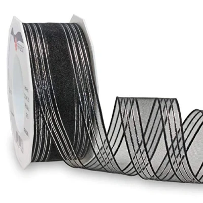 Imagen de Präsent Cinta de luto, Poliéster, Negro, 40 mm width, 20 m length
