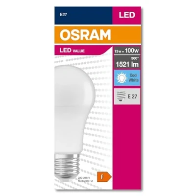 Imagen de Osram Value Classic a 100. Bombilla Led 220 240v 14,5w 4000k e27. 1521 Lumen. Equivale 100w.