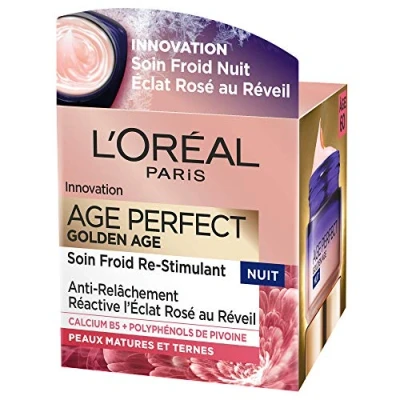 Imagen de L&#039;Oréal Paris Age Perfect Golden Soin Nuit Re Fortifiant Anti Relâchement &amp; Eclat Peaux Matures 50 mL