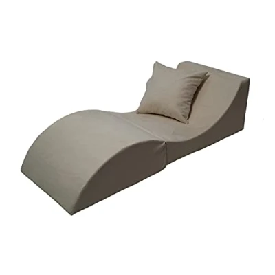 Imagen de Velinda Sofá Plegable, cómodo, Relajante, 3 en 1, Puff, Mesa