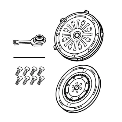 Imagen de VALEO 855308 Kit de Embrague con volante bimasa cojinete desembrague, se requiere herramiente especial para montaje 263