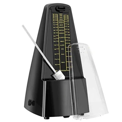 Imagen de Metronomo Mecanico, XCOZU Metrónomo de Alta Precisión para Piano, Batería, Violín, Guitarra, Bajo e Instrumentos Viento Tradicionales, Tempo 40 a 208 bpm