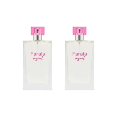 Imagen de FARALA Original, Colonia Mujer, 2x75 ml, Pack 2, Perfume Formato Spray, Eau de Toilette Natural y Femenina, Aroma Floral Especiado, Fragancia Fresca, Juvenil Larga Duración