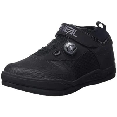 Imagen de O&#039;Neal Zapatillas de Bicicleta Montaña Veganas Compatibles con Placa Pedal SPD, Sistema Atado Rápido, Transpirables Session SPD V.22 Adulto Negro Gris Talla 45