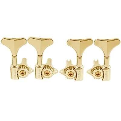 Imagen de Wilkinson WJB750 2L2R Clavijeros Bajo Ratio 20:1 Clavijas de Afinación para Eléctrico Ibanez Style Precision Jazz Bass, Dorado