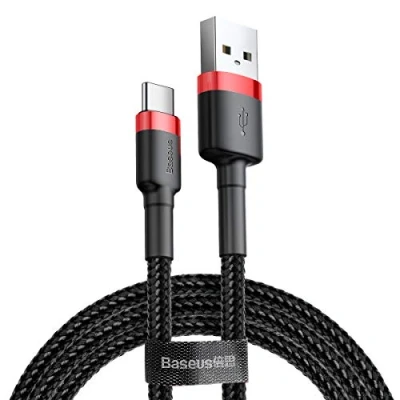 Imagen de Baseus Cafule CATKLF C91 Cable USB para cargar rojo/negro
