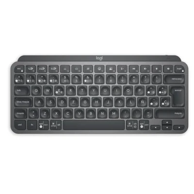 Imagen de Teclado inalámbrico Logitech MX Keys Mini, Para Apple Mac/Windows, Bluetooth, Retroiluminación, Botones easy switch, USB C, Carga rápida, Negro