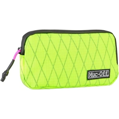 Imagen de Muc Off Estuche Impermeable Para Accesorios de Bicicleta Resistente Bolsa Herramientas Poliéster 900D Neón Repele Líquidos Guardar Cámaras Reserva, Palancas Cubiertas y Móvil