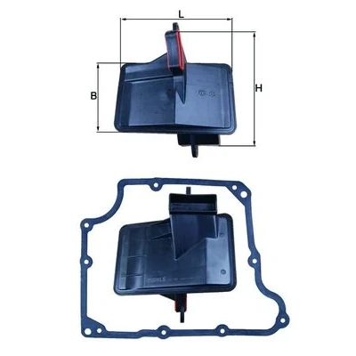 Imagen de MAHLE ORIGINAL HX 166D Kit filtro hidrtáulico, caja automática con junta OPEL: Zafira A